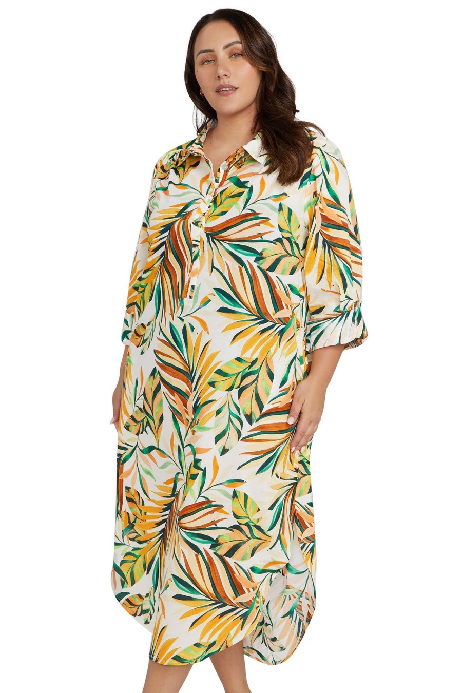 Women Artesands Shirt Dresses | Fuori Monteverdi Cotton Beach Maxi Dress