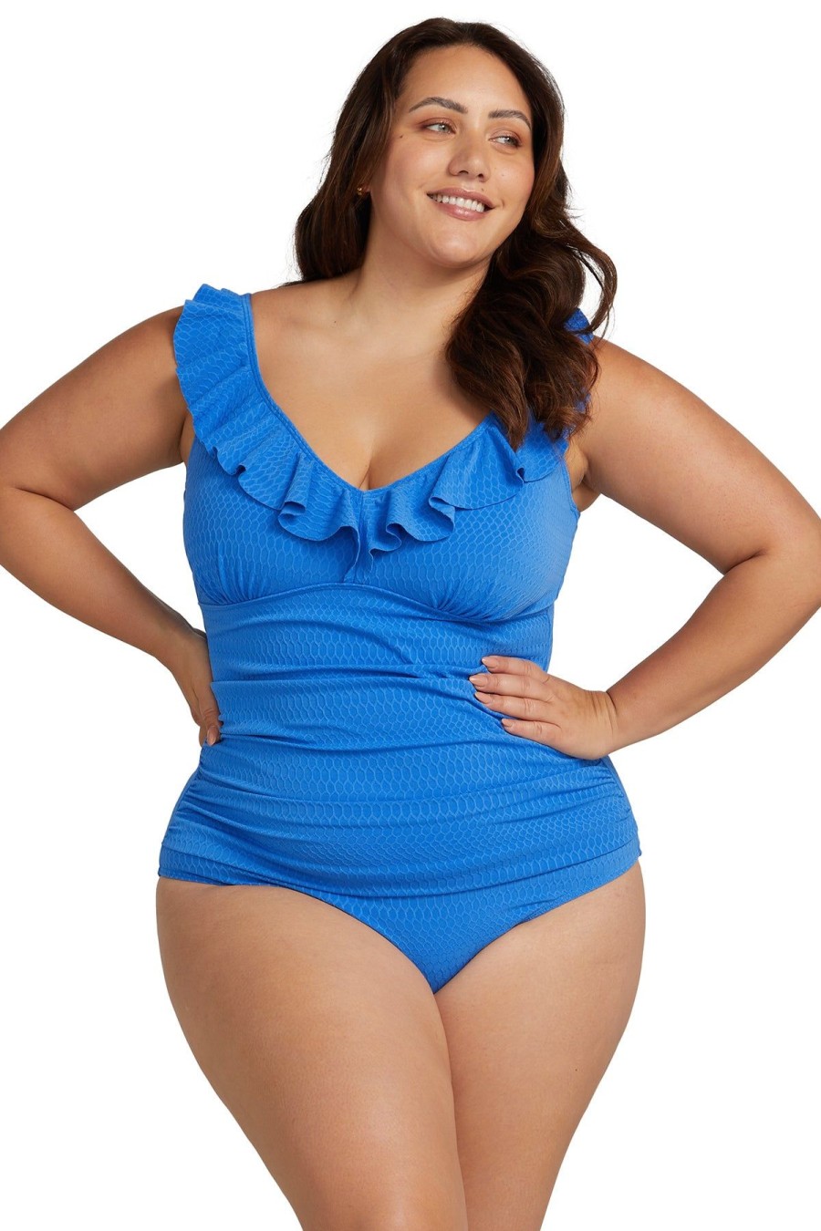 Women Artesands One Pieces | Nefertiti Manet Frill One Piece Swimsuit