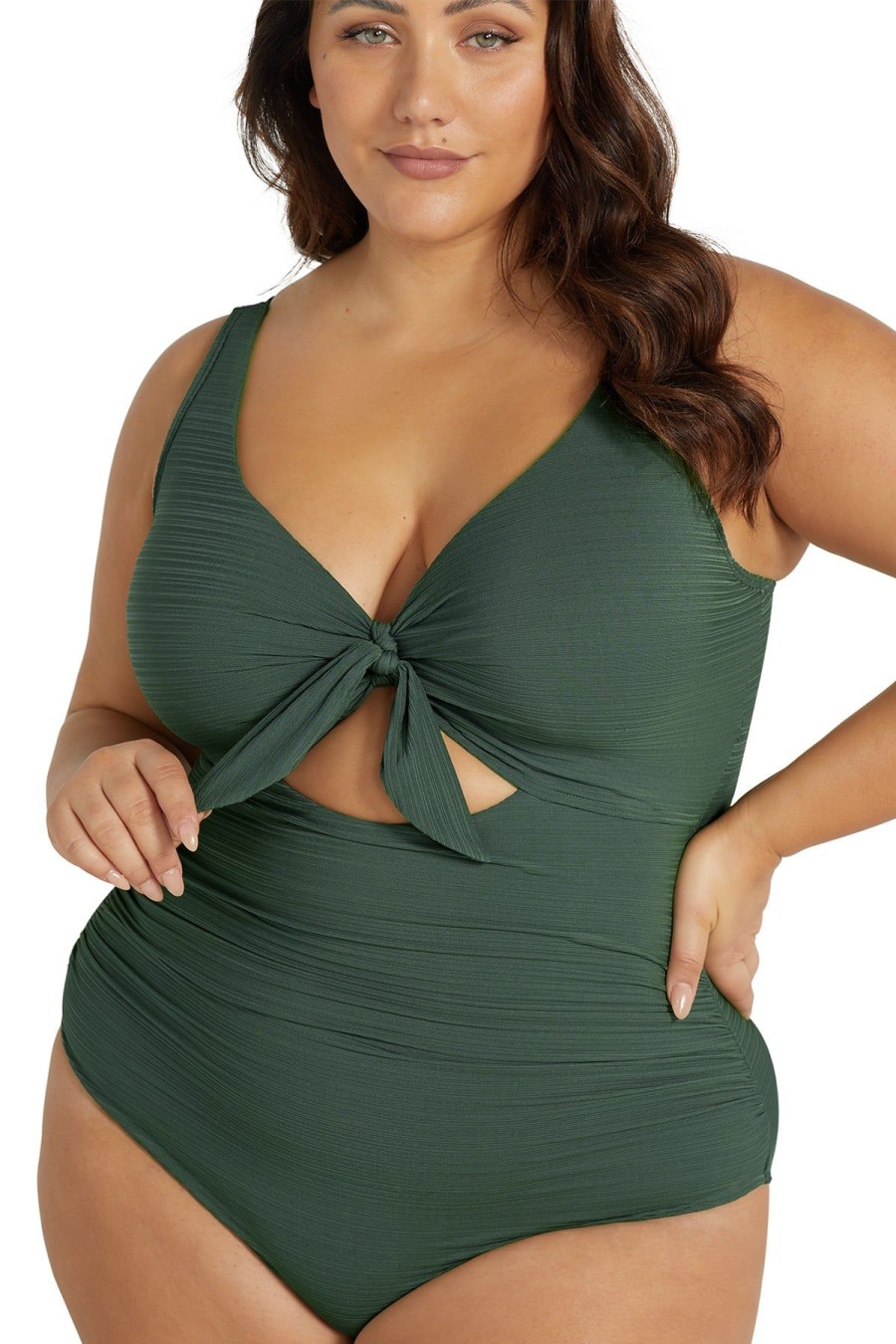 Women Artesands One Pieces | Olive Aria Cezanne D/Dd Cup Underwire One Piece Swimsuit