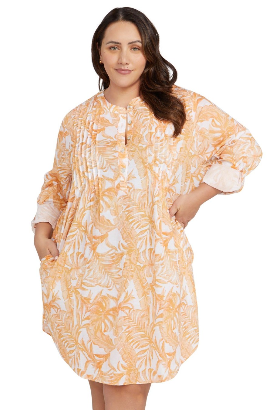 Women Artesands Shirt Dresses | Boca Raton Gershwin Cotton Beach Shirt