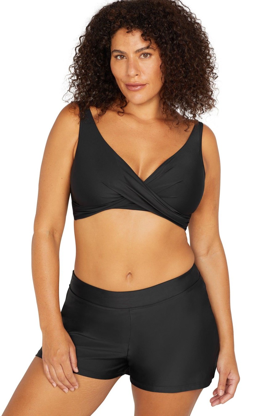 Women Artesands Bikini Tops | Black Hues Delacroix Multi Cup Bikini Top