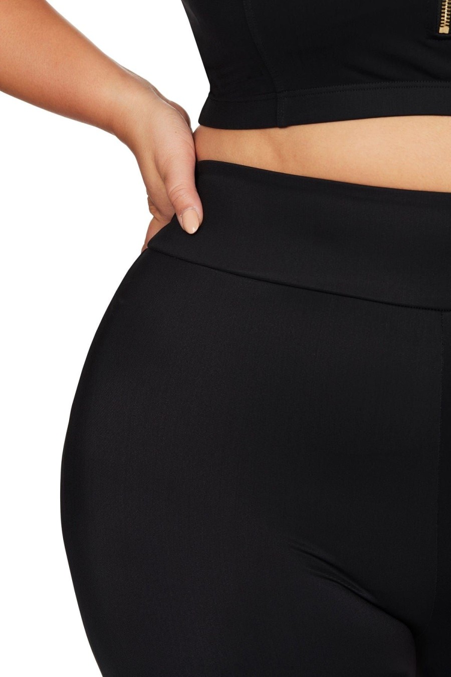 Women Artesands Bottoms | Black Sculpt Michelangelo High Waist Bike Pant