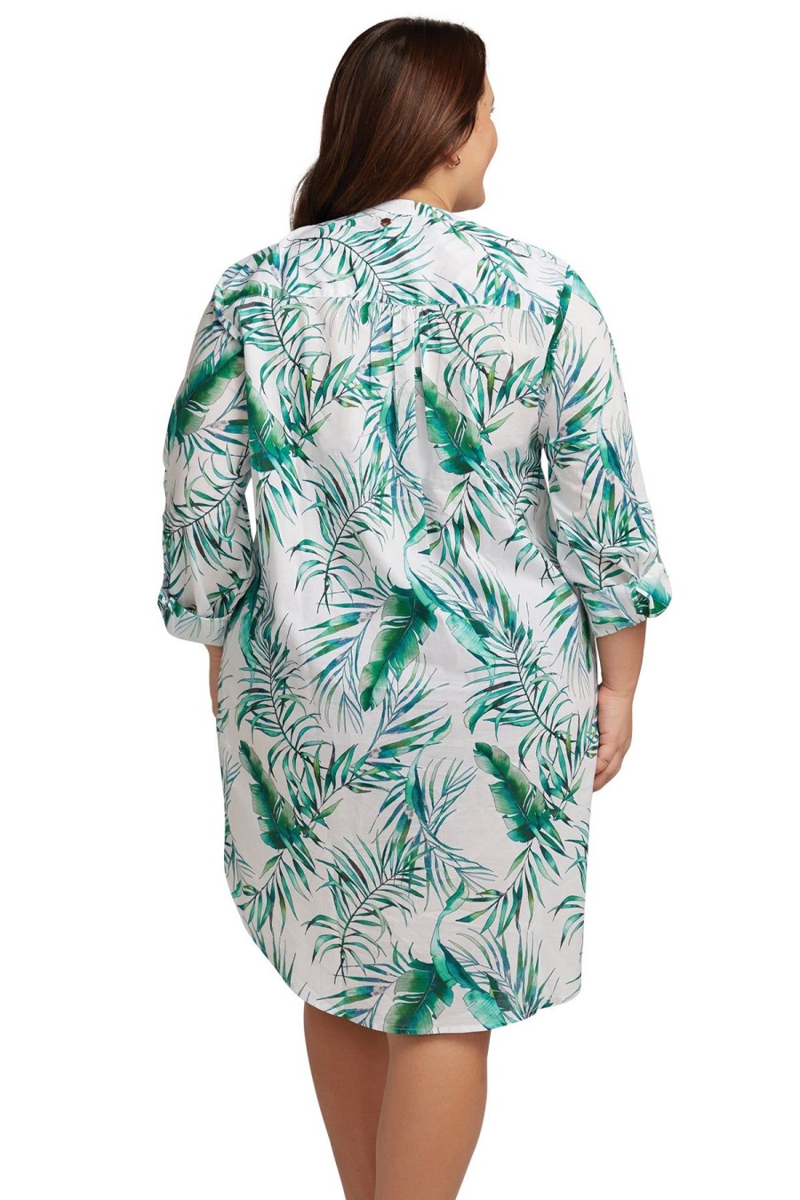 Women Artesands Shirt Dresses | Palmspiration Gershwin Cotton Beach Shirt