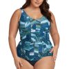 Women Artesands Tankini Tops | Chalcedony Raphael E/F Cup Underwire Tankini Top