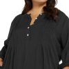 Women Artesands Kaftans | Black Gershwin Cotton Beach Shirt