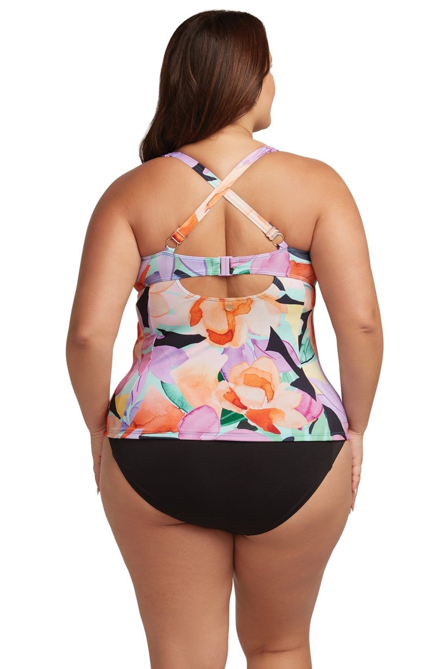 Women Artesands Tankini Tops | Natare Flo Turner Chlorine Resistant Tankini Top