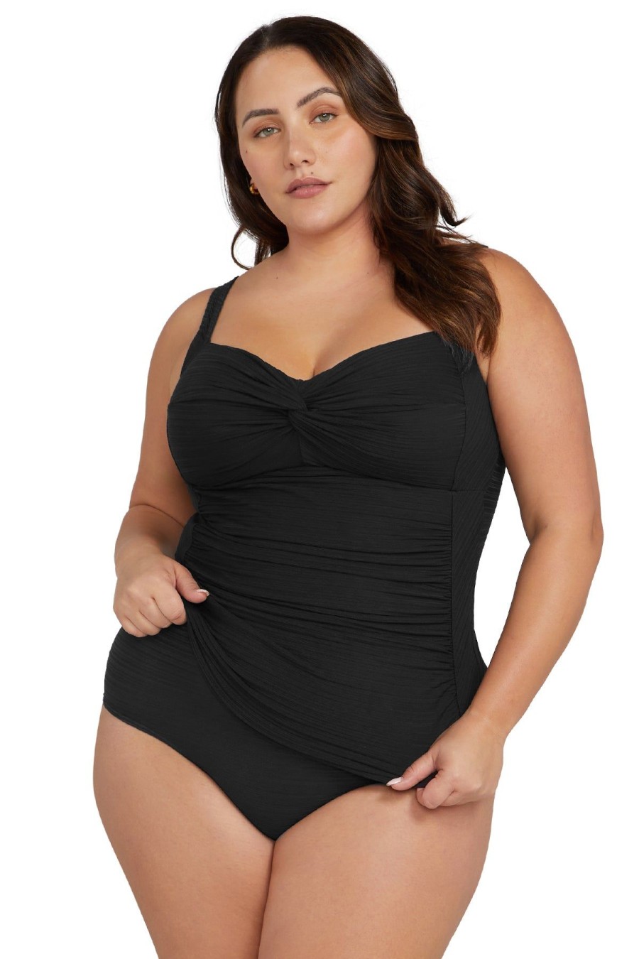 Women Artesands Tankini Tops | Black Aria Botticelli Multi Cup Tankini Top