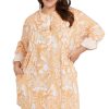 Women Artesands Kaftans | Boca Raton Gershwin Cotton Beach Shirt