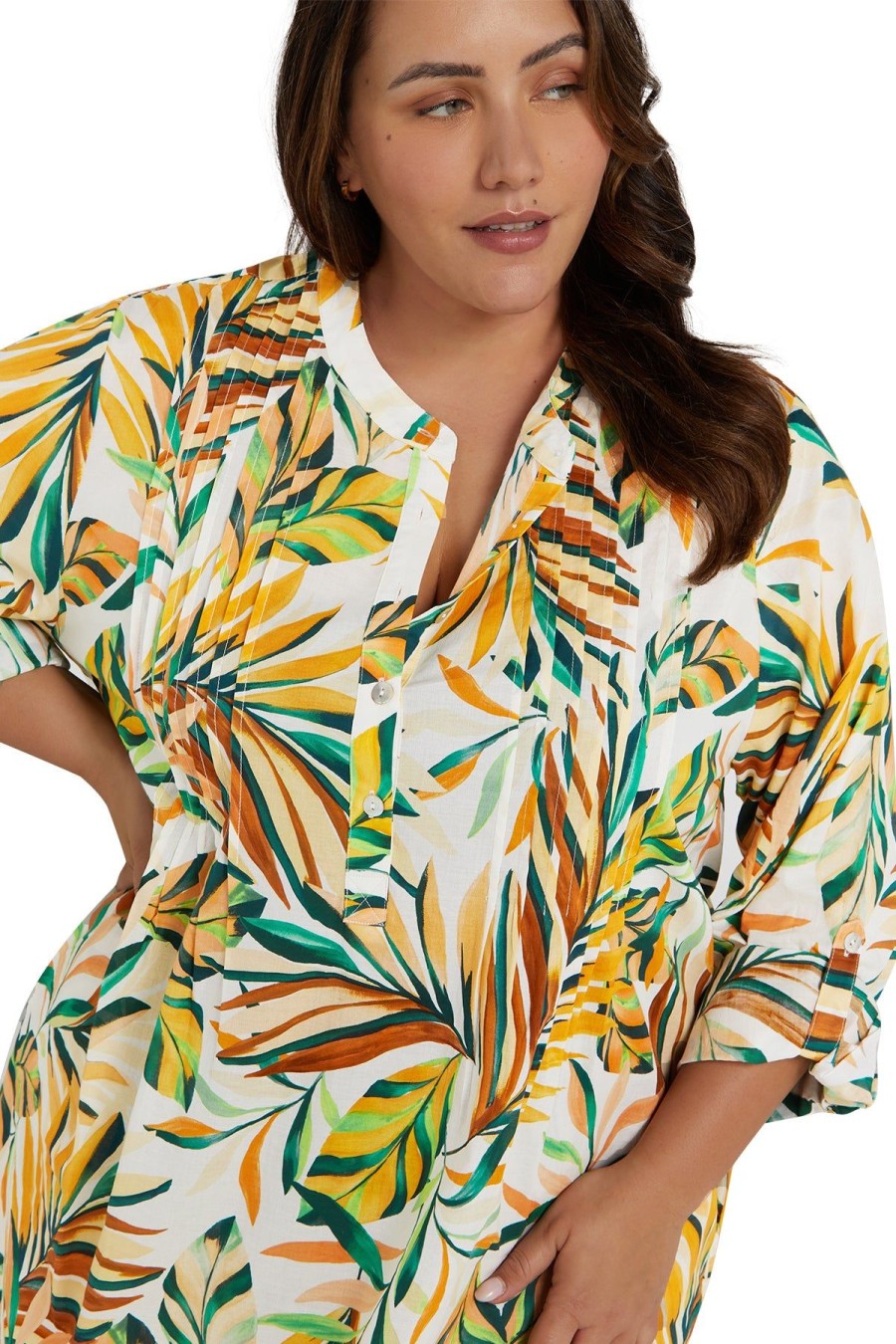 Women Artesands Kaftans | Fuori Gershwin Cotton Beach Shirt