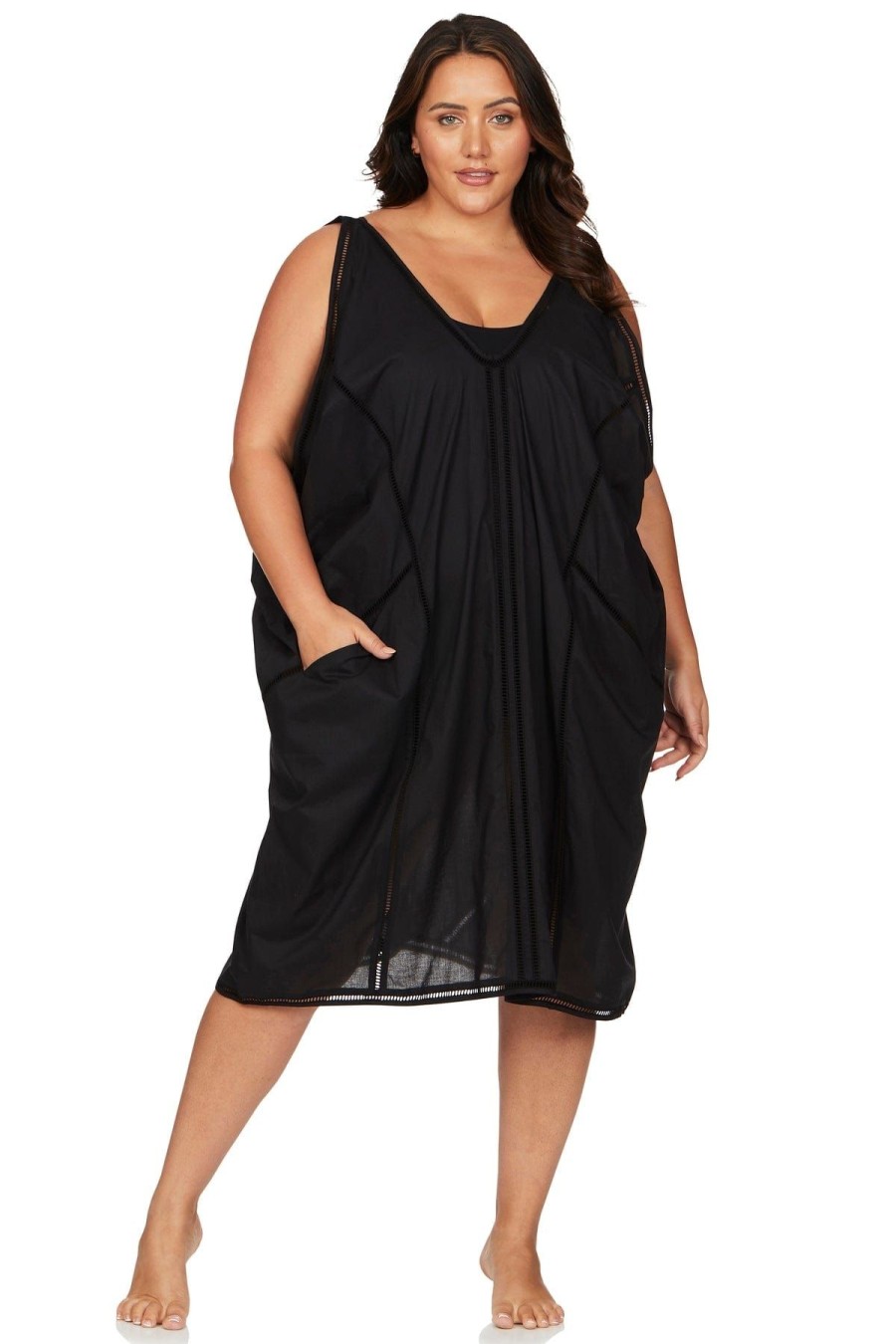 Women Artesands Kaftans | Black Wagner Beach Dress