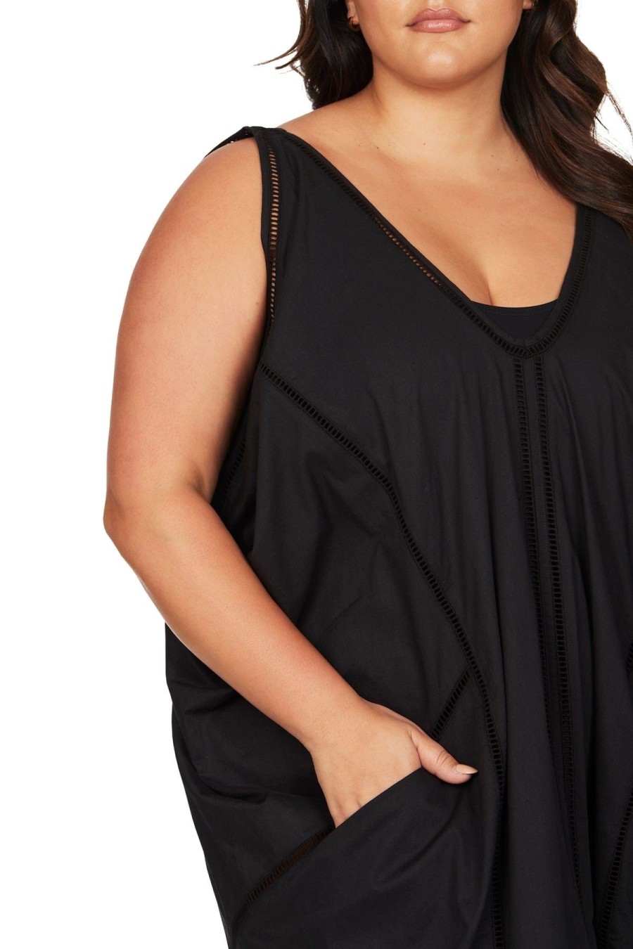 Women Artesands Kaftans | Black Wagner Beach Dress