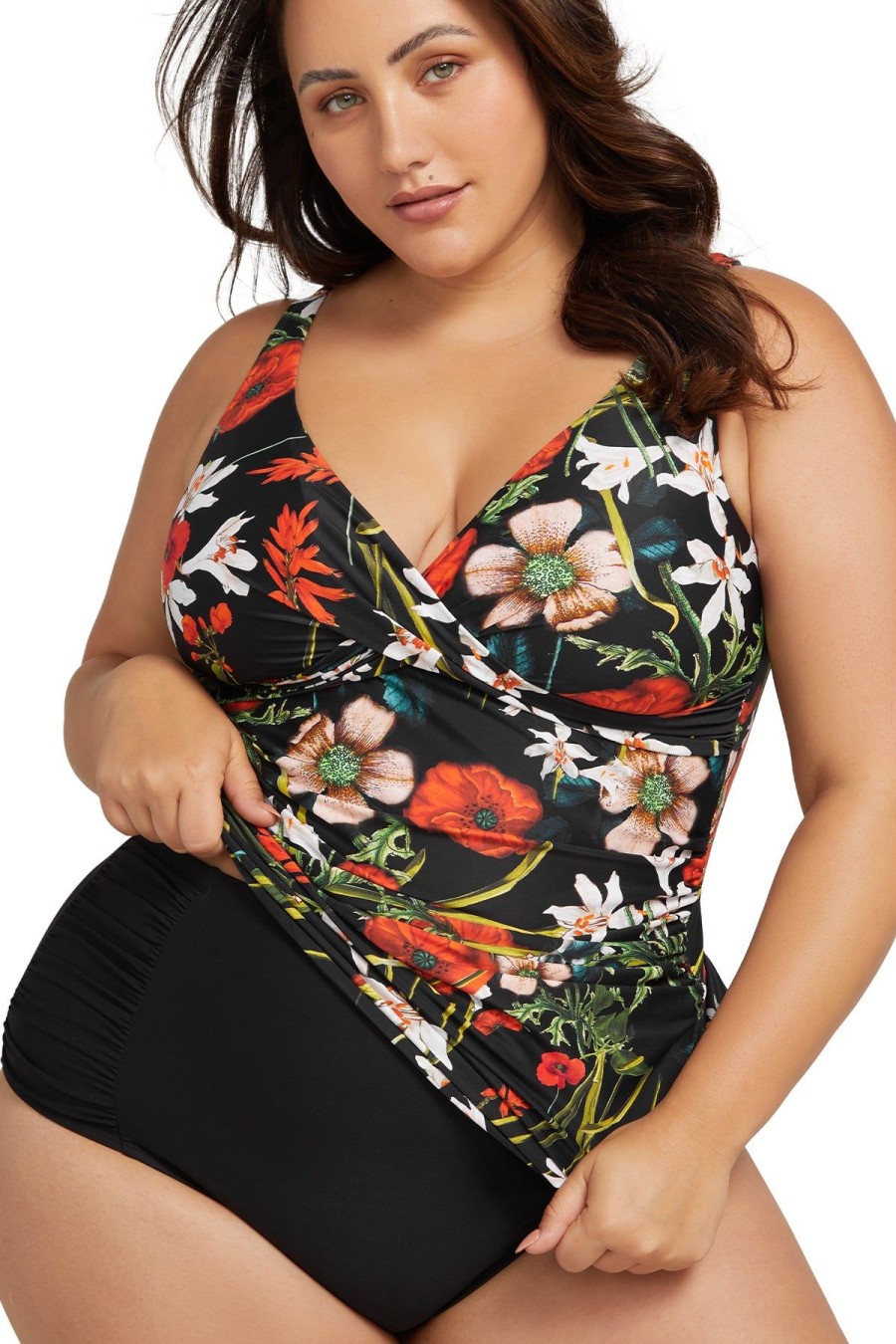 Women Artesands Tankini Tops | Wander Lost Delacroix Multi Cup Tankini Top