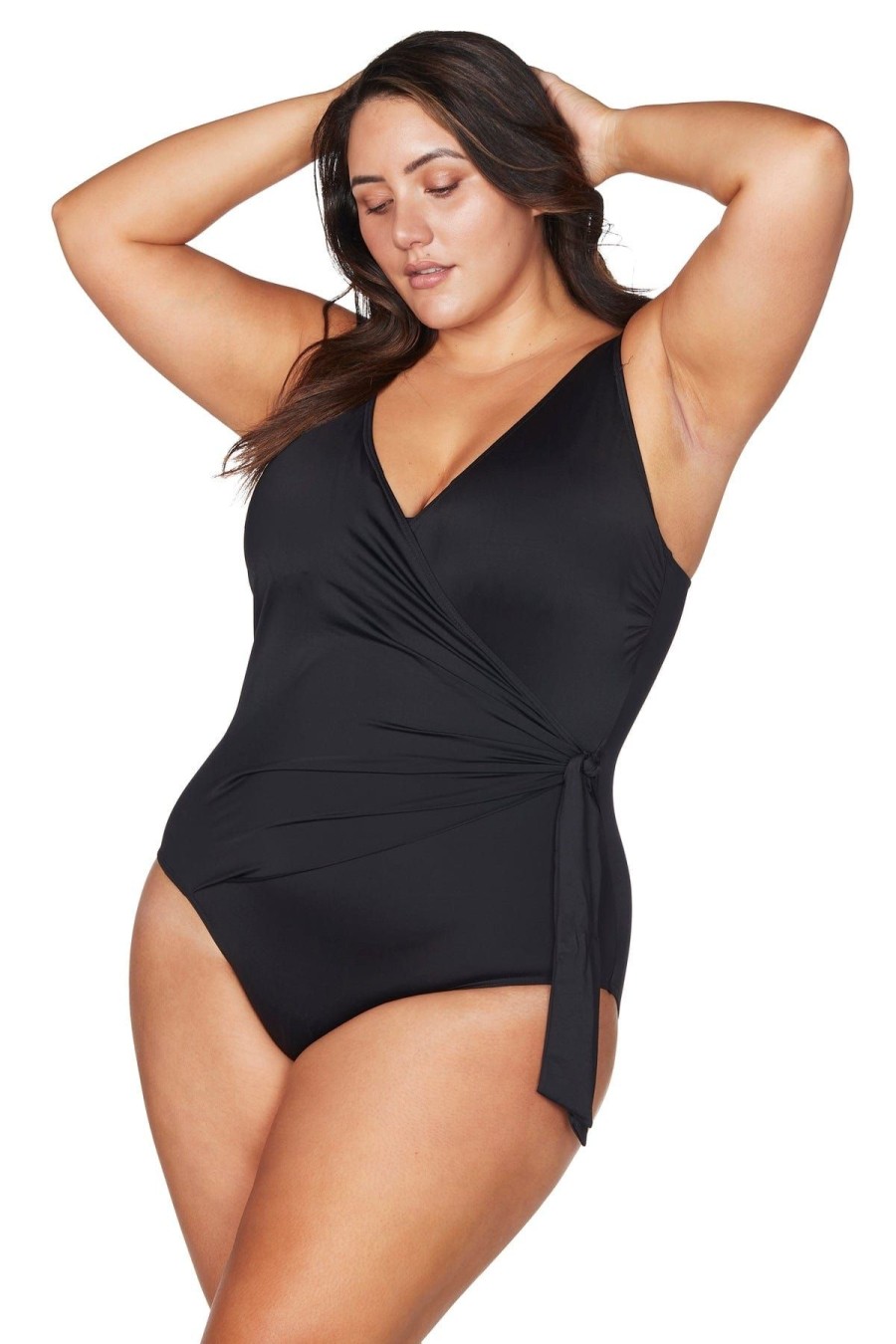 Women Artesands One Pieces | Black Hues Hayes D/Dd Cup Underwire One Piece Swimsuit