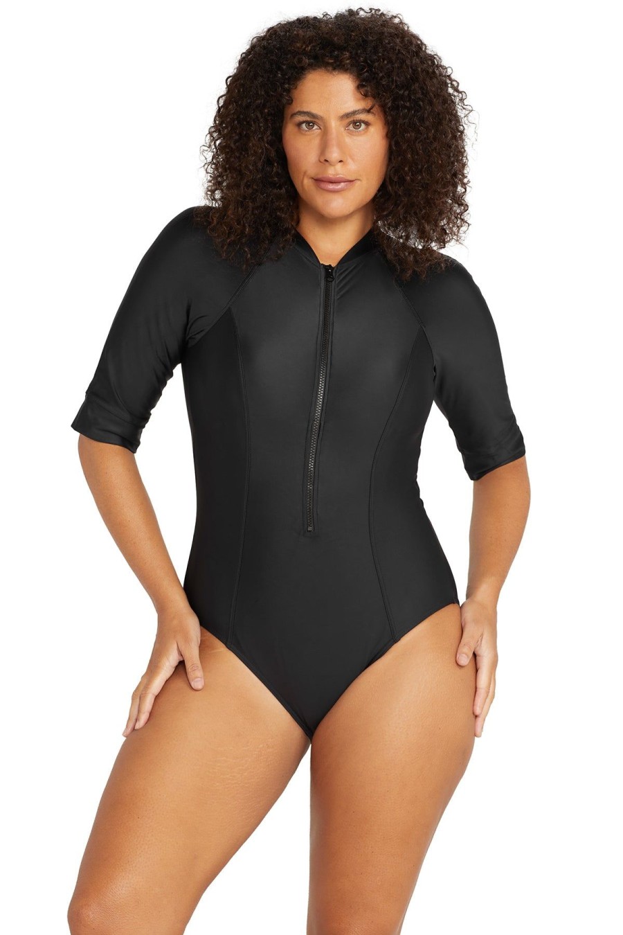 Women Artesands Sunsafe | Black Hues Seurat Sun Safe One Piece Swimsuit