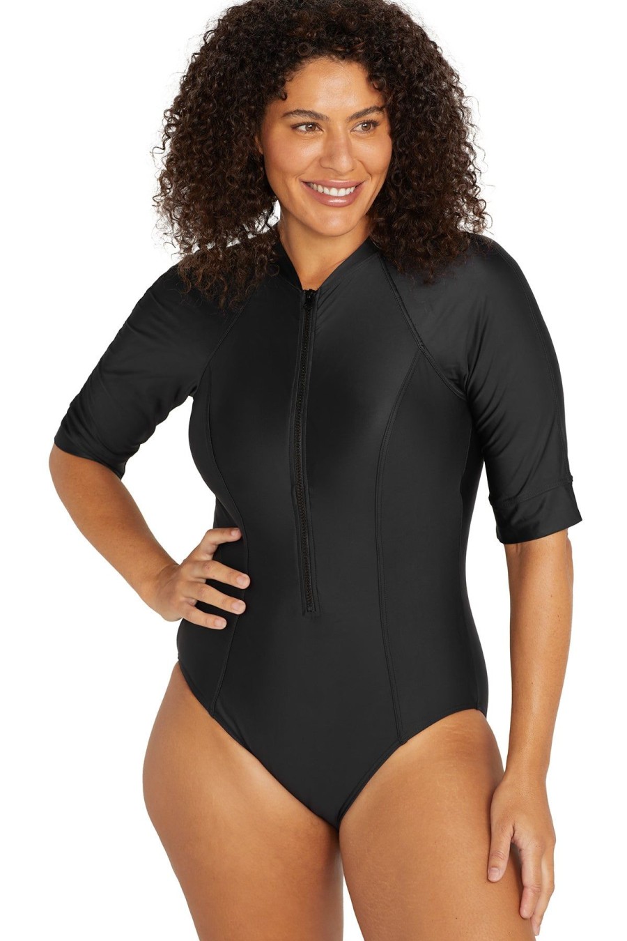 Women Artesands Sunsafe | Black Hues Seurat Sun Safe One Piece Swimsuit