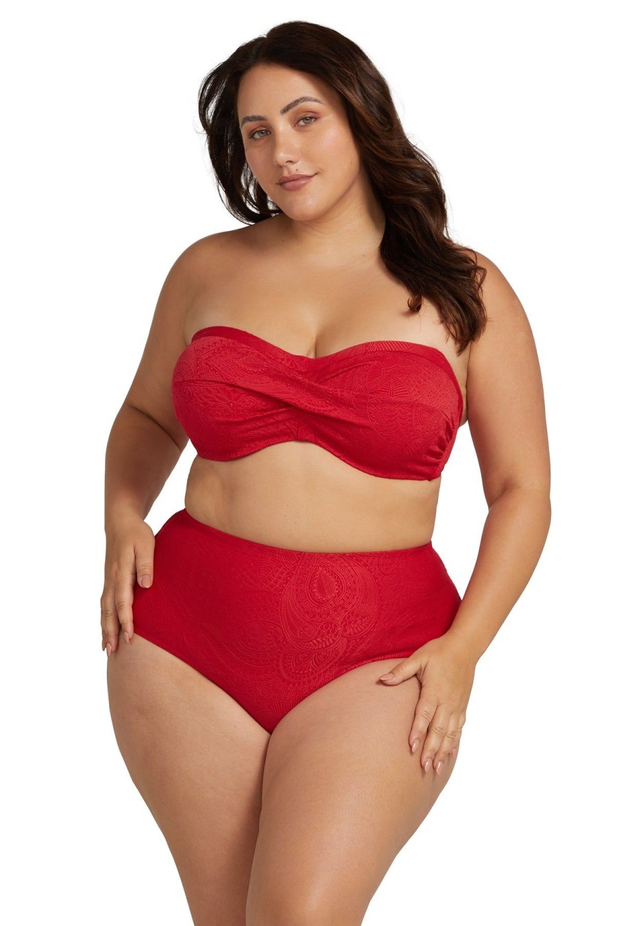 Women Artesands Bikini Tops | Red La Traviata Botticelli D-Dd Underwire Bikini Top