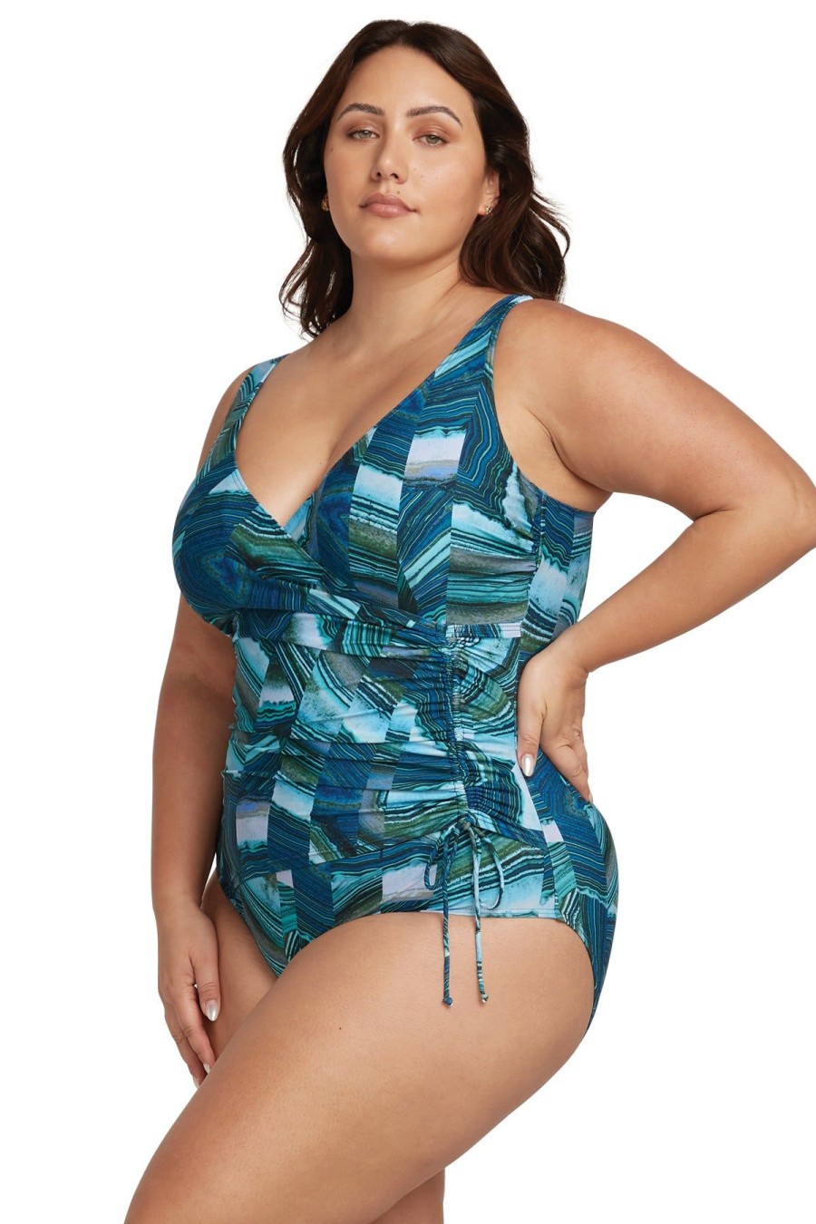 Women Artesands One Pieces | Chalcedony Rembrant One Piece Swimsuit