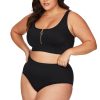 Women Artesands Bottoms | Black Sculpt Renoir High Waist Bikini Bottom