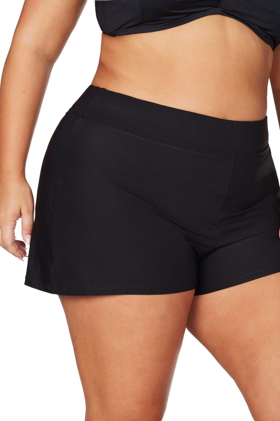 Women Artesands Bottoms | Black Hues Delacroix Swim Short