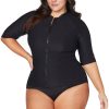 Women Artesands Sunsafe | Black Hues Seurat Sun Safe Rash Top