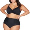 Women Artesands Bottoms | Black Hues Botticelli High Waist Bikini Bottom