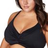 Women Artesands Bikini Tops | Black Hues Monet Underwire D-Dd Cup Bikini Top