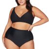 Women Artesands Bottoms | Black Hues Raphael High Waist Bikini Bottom