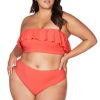 Women Artesands Bottoms | Aria Coral Monet Mid Rise Swim Pant