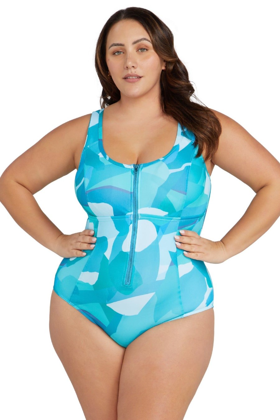 Women Artesands One Pieces | Natare Fly Fuseli Chlorine Resistant One Piece Swimsuit