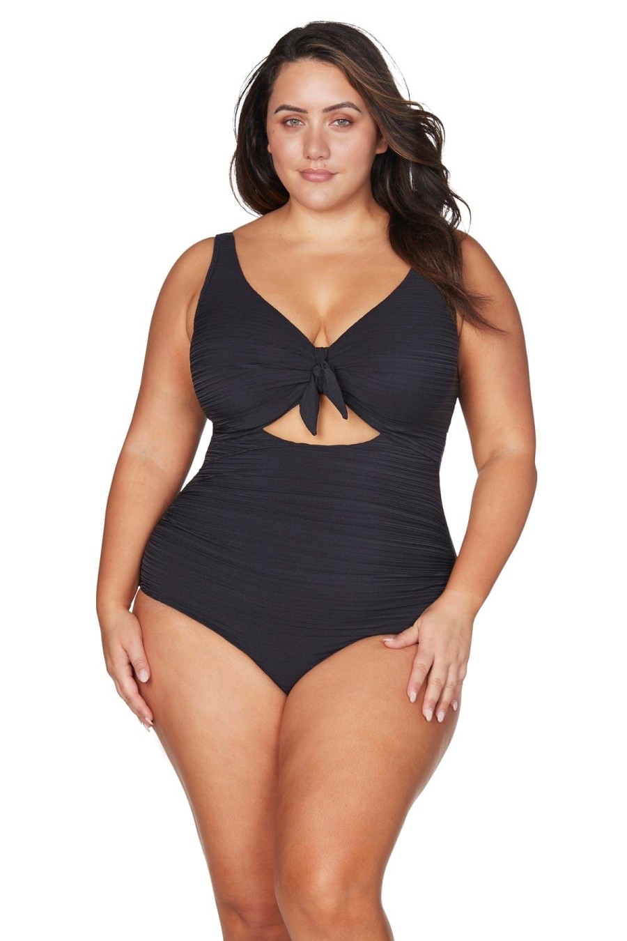 Women Artesands One Pieces | Black Aria Cezanne D/Dd Cup Underwire One Piece Swimsuit